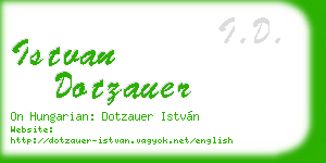 istvan dotzauer business card