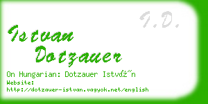 istvan dotzauer business card